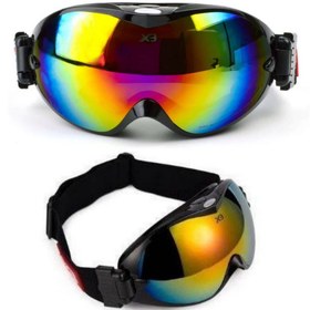 تصویر عینک‌ اسکی X3 کد 1099 X3 ski glasses code 1099