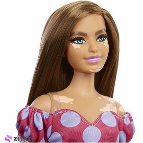 تصویر عروسک باربی لباس خال دار مدل Barbie Charming Party Dolls - زمان ارسال 15 تا 20 روز کاری 