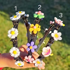 تصویر تل سر کلیپسی طرح گل 