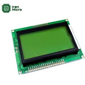 تصویر LCD گرافیکی 64*128 بک لایت سبز - با درایور KS0108 