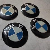 تصویر 4عدد برچسب ژله ای bmw ضدآب بی ام و 