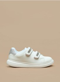 تصویر کفش ورزشی زینتی دخترانه با قفل چسبی برند celeste Girls' Embellished Sneakers with Hook and Loop Closure