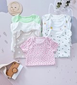 تصویر بادی آستین کوتاه نوزاد سایز ۶ تا ۹ ماه 