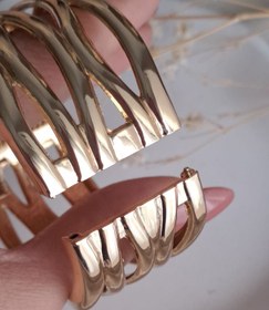 تصویر بنگل فشن زنانه مدل موج چند لاین 