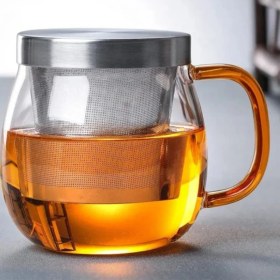 تصویر لیوان دمنوش درب استیل ۲۹۱۸۷ یک عددی steel lid tea glass