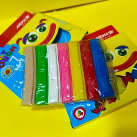 تصویر خمیر بازی 7رنگ آریا 