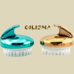 تصویر سرشور دسته دار رنگی آیینه ای براق Hair masseur shiny mirror color