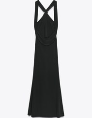 تصویر پیراهن میدی آستین عریض با طراحی باز از برند زارا (زنانه) 