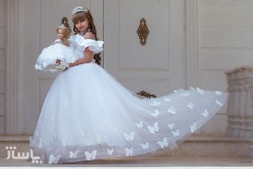 تصویر لباس عروس دخترانه کد 487478 