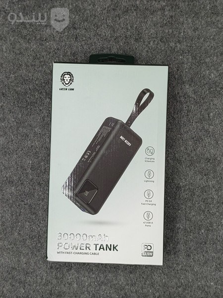 Green Lion Power Tank 30000mAh PD Power Bank - Black