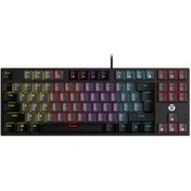 تصویر کیبورد گیمینگ فنتک ATOM87 MK876V2 با سوییچ آبی و قرمز باسیم 