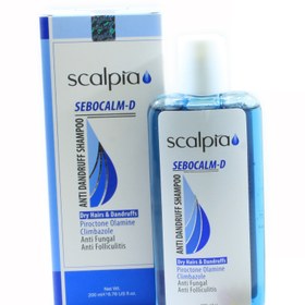 تصویر اسکالپیا شامپو ضدشوره مناسب موهای خشک 200ML SCALPIA SEBOCALM D ANTI DANDRUFF SHAMPOO 200ML