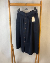 تصویر دامن کرپ سورمه ایی زنانه برند C&A کد 025 