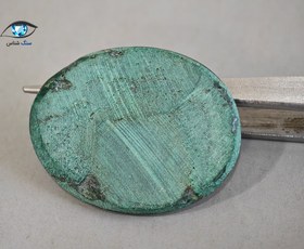 تصویر نگین بیضی مالاکیت 10.7 گرم 