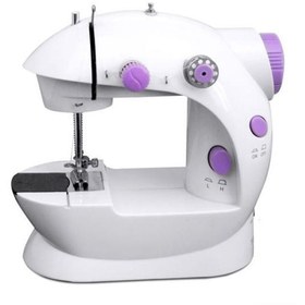 تصویر چرخ خیاطی مینی مدل SM202A مینی چرخ خیاطی مدل SM-202 اصلی کارتن بنفش