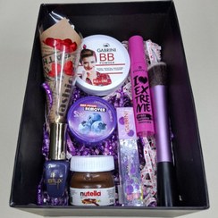 تصویر باکس کادویی صورتی بنفش Gift box