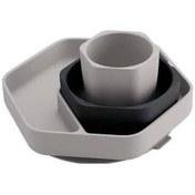 تصویر ‎ست غذاخوری هی اور شی HE OR SHE - طوسی HE OR SHE