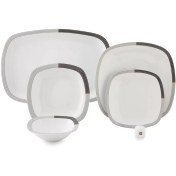 تصویر سرویس غذاخوری چینی زرین ایران مدل وگاس اوریت ۲۷ پارچه ۶ نفره 