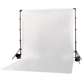 تصویر فون بک گراند سفید مخمل White Velvet Backdrop 3x5m White Velvet Backdrop 3x5m