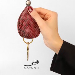 تصویر جاکلیدی طرح سوسمار چرمی دست‌دوز- کد SD028 