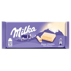 تصویر شکلات شیری سفید میلکا 100 گرم MILKA 00300