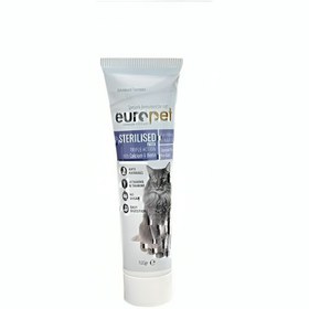 تصویر خمیر مالت گربه عقیم شده یوروپت Europet Cat Sterilised Paste وزن 100 گرم 