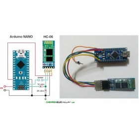 تصویر ماژول بلوتوث همراه برد (Bluetooth HC-06(HC06 