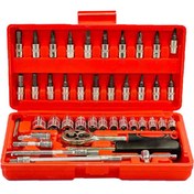 تصویر جعبه بکس۴۶پارچه 46pcs socket wrench set