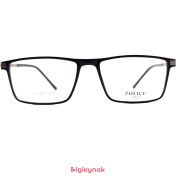 تصویر عینک طبی مشکی مات پلیس 9008 