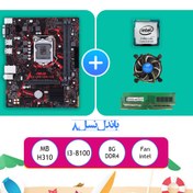 تصویر باندل پردازنده و مادربرد H310 i3 