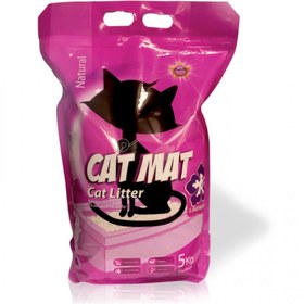 تصویر خاک گربه کت مت وزن ۱۰ کیلوگرم Cat Mat Natural Cat Litter 10Kg