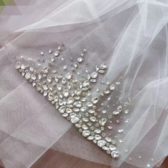 تصویر تور عروس عربی تمام سنگ 