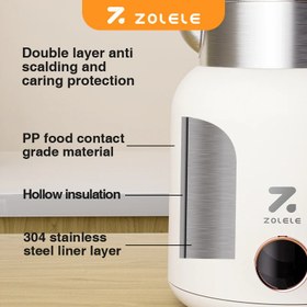 تصویر کتری برقی شيائومی مدل Zolele Electric Kettle 1.5L HK152 Zolele Electric Kettle 1.5L HK152