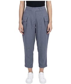 تصویر شلوار پارچه ای زنانه خمره ای طوسی ریس Rees کد 1036000-10 