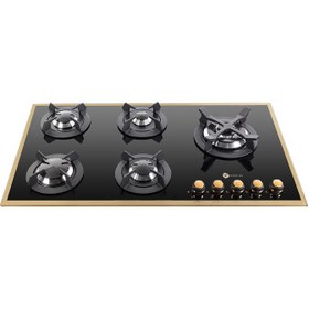 تصویر اجاق گاز شیشه ای ۵ شعله درسا مدل DG2110-5 Dorsa Glass Hob Model DG2110-5