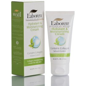 تصویر کرم مرطوب کننده بی رنگ پوست چرب لابورن 50 میل laboren hydratant and moisturizing cream 50ml