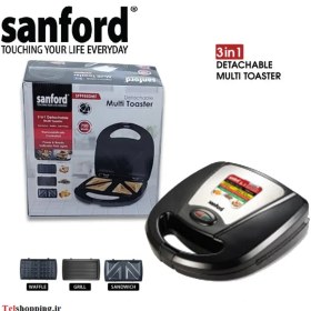 تصویر ساندویچ ساز 3 کاره سانفورد مدل SF9955DMT ا شناسه کالا: Sanford SF9955DMT Detachable Multi Toaster شناسه کالا: Sanford SF9955DMT Detachable Multi Toaster