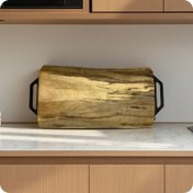 تصویر سینی چوبی چوب گردو (کد20) 