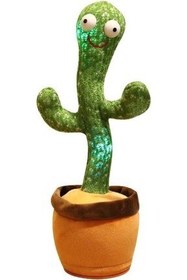 تصویر اسباب بازی های پشمی توسط TALKING DANCING CACTUS MUSICAL LIGHT POT PUSH TOY DANCER Genel Markalar 