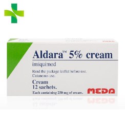 تصویر کرم الدرا 5% مدا 12 ساشه Meda Aldara 5% Cream 12 Sachets 
