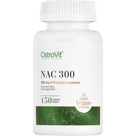 تصویر ان-استیل-ال-سیستئین استرویت 300 میلی گرم 150 عدد OstroVit NAC VEGE 