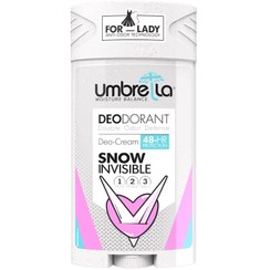 تصویر استیک ضد تعریق زنانه آمبرلا مدل اسنو حجم 90 میلی لیتر Umbrella Snow Deodorant Cream for Women 90ml