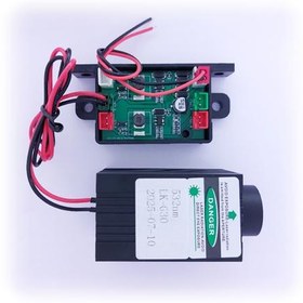 تصویر ماژول لیزر 532 نانومتر 30 میلی‌وات با مقطع دایره‌ای 