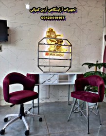 تصویر میز مانیکور با ۸۰ رنگ متنوع 