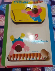 تصویر مداد رنگی ۱۲ رنگ نوستالژی Star