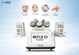 تصویر کویتیشن لاغری ۸ کیم انزو ایتالیا دارای سیستم مکش و ار اف های چند قطبی enzo Italy enzo Italy