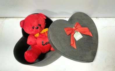 تصویر باکس عروسک هدیه ولنتاین کد۳۰۲ Teddy box