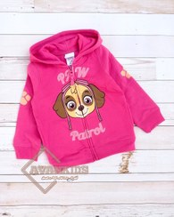 تصویر سویشرت تو کرکی دخترانه طرح اسکای وارداتی 1086