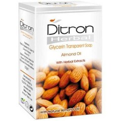 تصویر صابون گلیسرین بادام دیترون 110 گرم Ditron Herbal Glycerin Transparent Almond Soap 110g