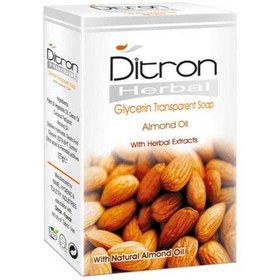 تصویر صابون گلیسرین بادام دیترون 110 گرم Ditron Herbal Glycerin Transparent Almond Soap 110g